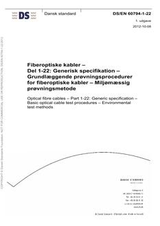 DANSK DS/EN 60794-1-22