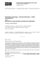 ISO/IEC 9798-2 Ed. 1.0 en CORR1:2004