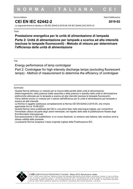 CEI EN IEC 62442-2