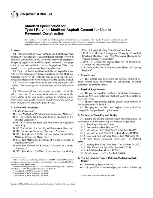 ASTM D5976-00