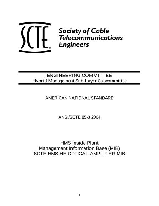 SCTE 85-3 2004