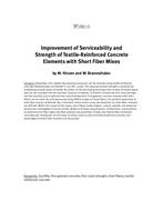 Improvement of Serviceability and Strength of Textile-Reinforced Concrete Elements with Short Fiber Mixes