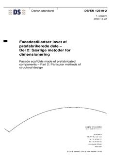 DANSK DS/EN 12810-2