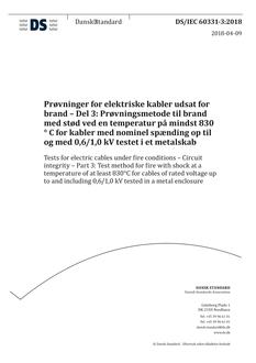 DANSK DS/IEC 60331-3