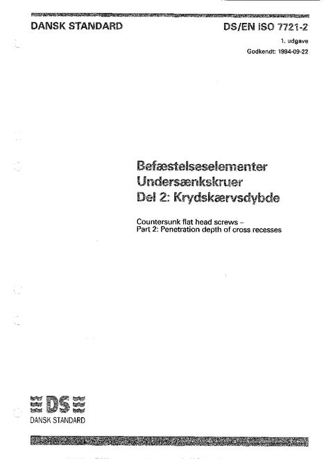 DANSK DS/EN ISO 7721-2