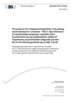 DANSK DS/ISO 3951-1