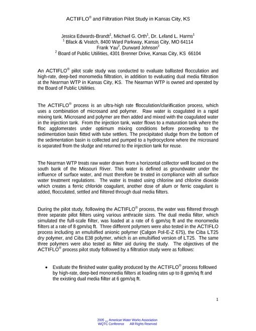 AWWA WQTC62446