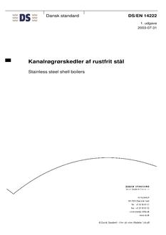 DANSK DS/EN 14222