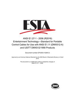 ESTA E1.27-1