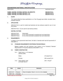 FORD WSS-M1H718-A