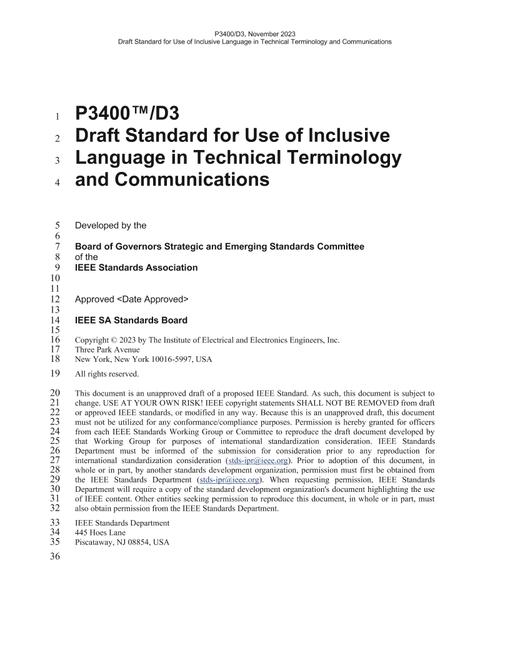IEEE P3400