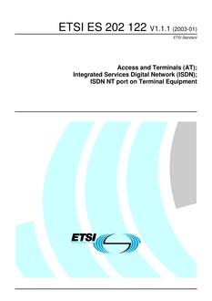 ETSI ES 202 122