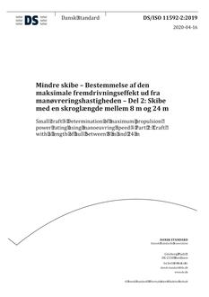 DANSK DS/ISO 11592-2