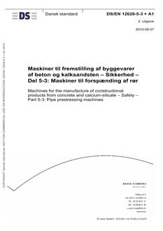 DANSK DS/EN 12629-5-3 + A1