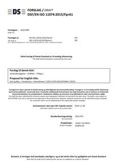 DANSK DSF/EN ISO 11074/FPRA1