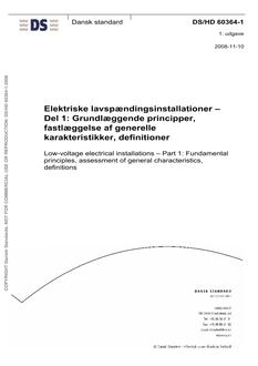 DANSK DS/HD 60364-1