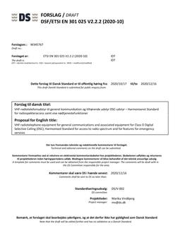 DANSK DSF/ETSI EN 301 025 V2.2.2 (2020-10)