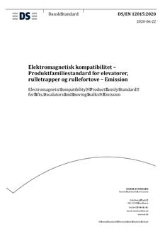 DANSK DS/EN 12015