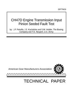 AGMA 05FTM16
