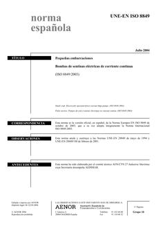 AENOR UNE-EN ISO 8849
