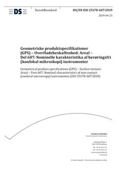DANSK DS/EN ISO 25178-607