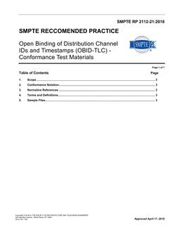 SMPTE RP 2112-21