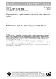 CEI UNI EN ISO 14971