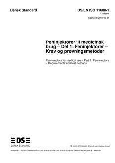 DANSK DS/EN ISO 11608-1