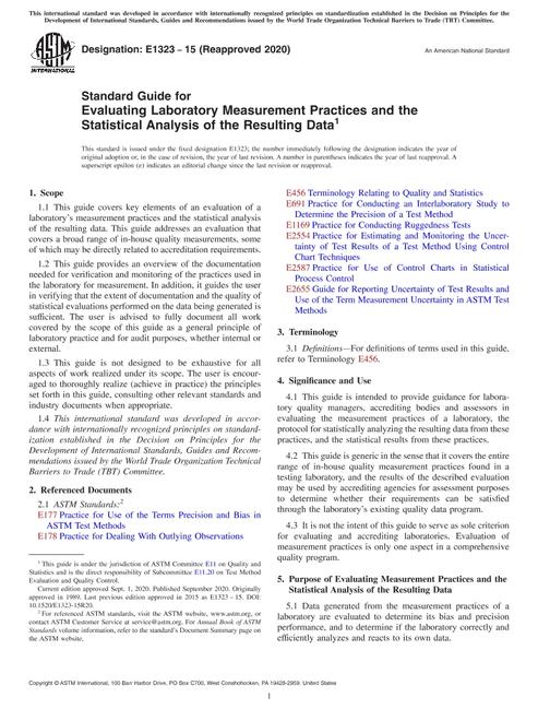 ASTM E1323-15(2020)