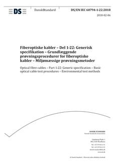 DANSK DS/EN IEC 60794-1-22