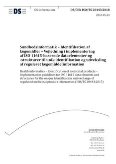 DANSK DS/CEN ISO/TS 20443