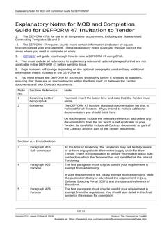 MODUK DEFFORM 47 EXP NOTE