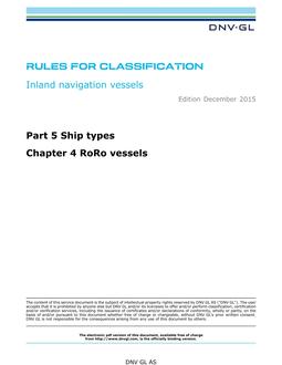 DNV DNVGL-RU-INV PART 5 CHAPTER 4