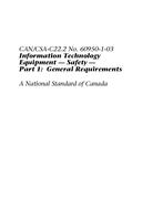 CAN/CSA C22.2 NO. 60950-1-03