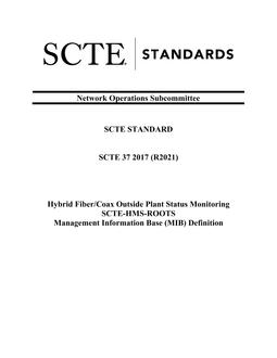 SCTE 37 2017 (R2021)