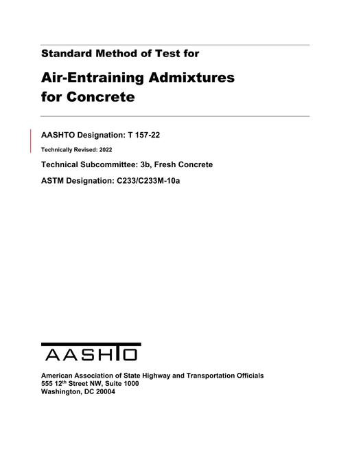 AASHTO T 157-22