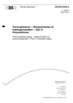 DANSK DS/ISO 6259-3