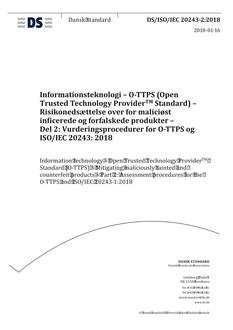 DANSK DS/ISO/IEC 20243-2
