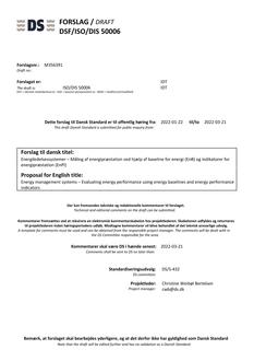 DANSK DSF/ISO/DIS 50006