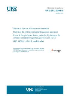 AENOR UNE-EN 15004-9