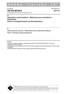 CEI EN 60749-6