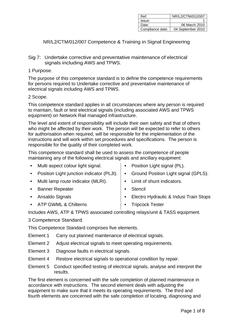 NR NR/L2/CTM/012/007 ISSUE 1