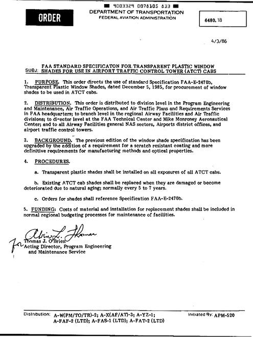FAA FO 6480.18