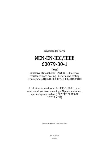 NEN NEN-EN-IEC/IEEE 60079-30-1