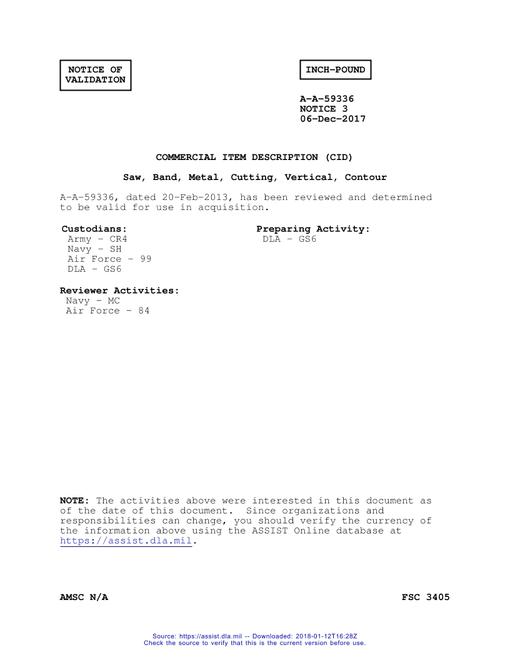 CID A-A-59336 Notice 3 - Validation 3