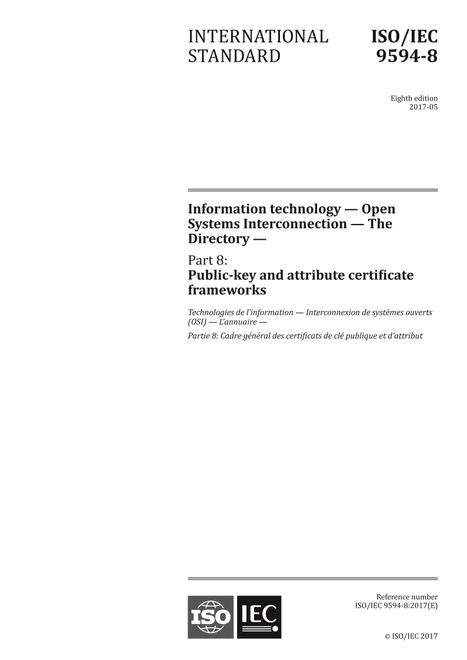 ISO/IEC 9594-8:2017