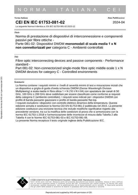 CEI EN IEC 61753-081-02