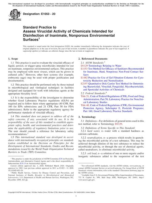 ASTM E1053-20