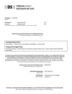 DANSK DSF/FPREN ISO 5165