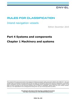 DNV DNVGL-RU-INV PART 4 CHAPTER 1
